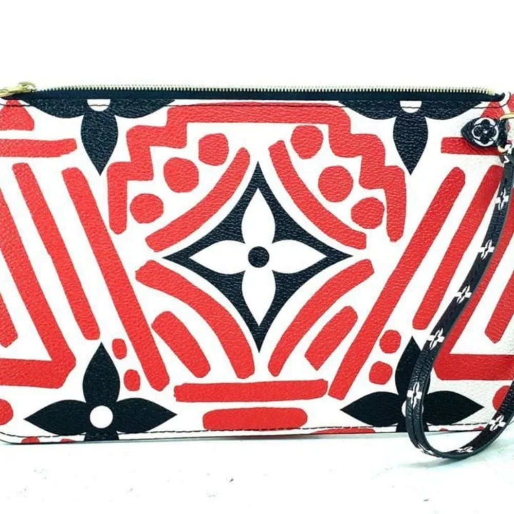 Louis Vuitton Crafty Red Neverfull Pochette GM